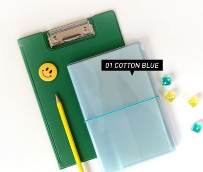 Jam Studio Sticker Storage Long Pocket Book | Expandable Korean Sticker Album with Clear Pouch