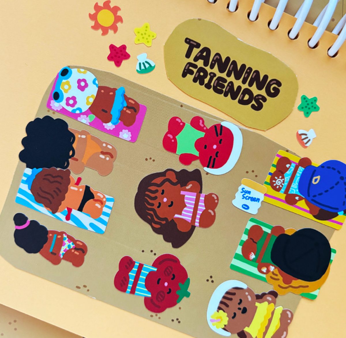 Dingamart Tanning Friends sticker