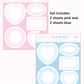 Orchid Studio Lace paper stickers b831
