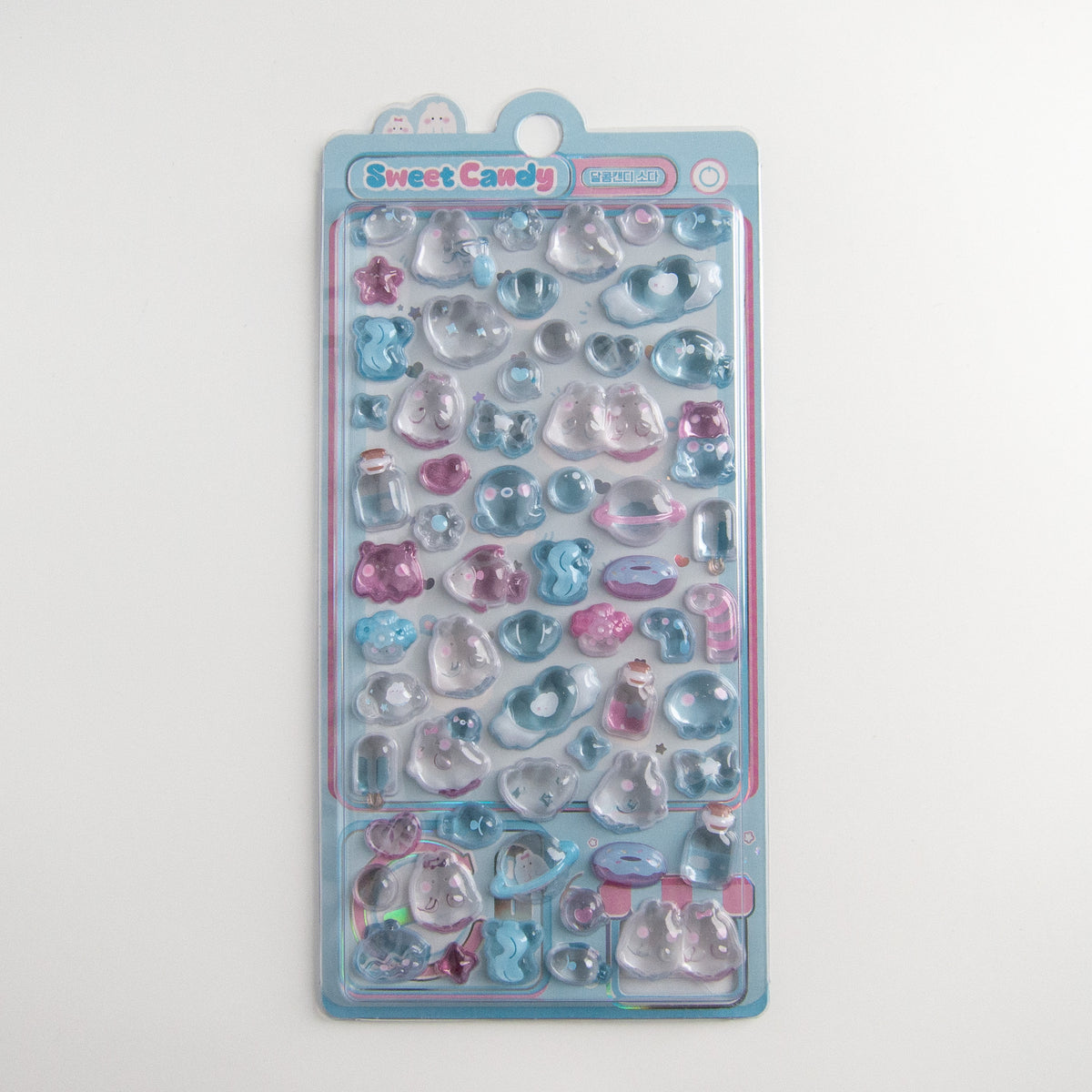Sweet Candy Bonbon Drop stickers blue ghost bunnies