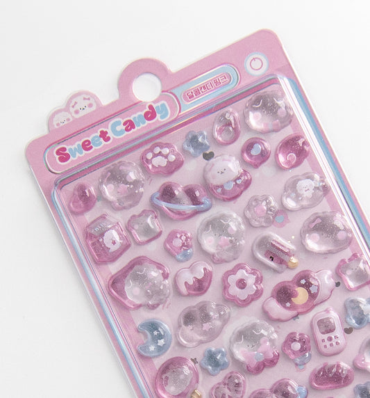 Sweet Candy Bonbon Drop stickers Pink planet love