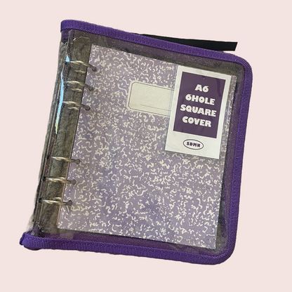 A6 6 Ring binder with paper
