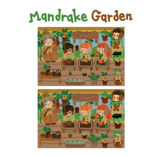 Dingamart Mandrake Garden sticker B751