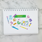 Stationery vinyl sticker V12