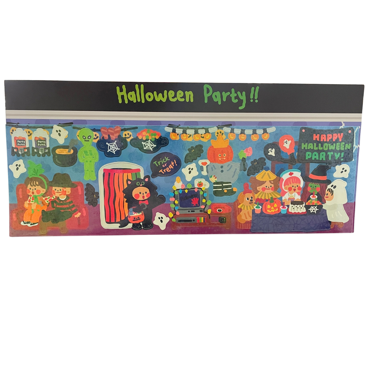 Dingamart Halloween Party long sticker