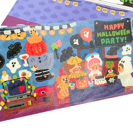 Dingamart Halloween Party long sticker