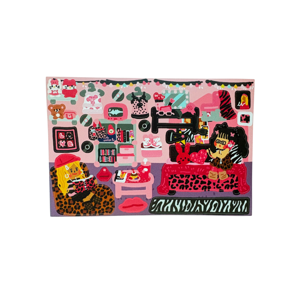 Dingamart Pink Gyaru y2k Room sticker