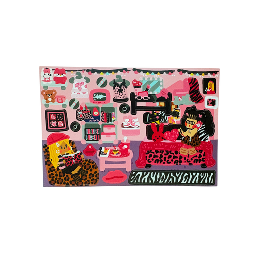 Dingamart Pink Gyaru y2k Room sticker