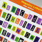 Magazine Letters vinyl sticker sheet ver 2