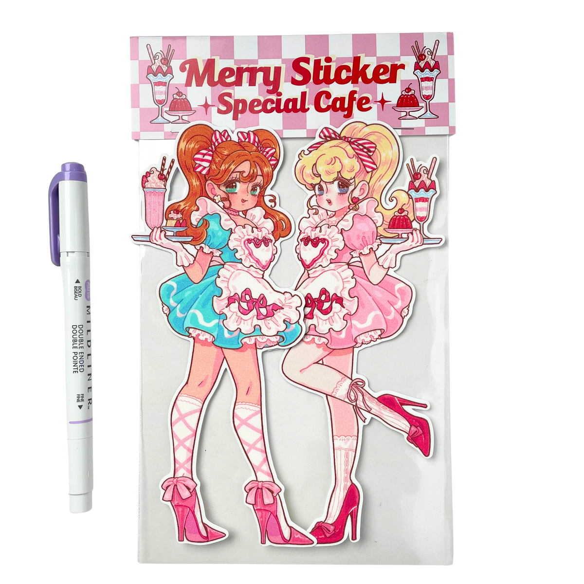 Natsuput Special Cafe Girls Doll Stickers