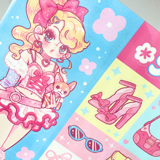 Natsuput Betty Large Holographic Sticker Sheet