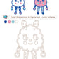 Naoshi Sunae (sand art) kit Cotton Candy Alien B563