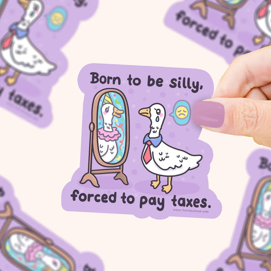 Turtle's Soup Born to be Silly vinyl Sticker ts21