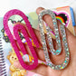 Jumbo Confetti Acrylic Paper Clip
