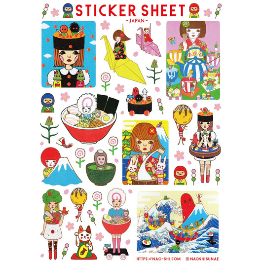 Naoshi Taste of Kawaii Sticker sheet B796