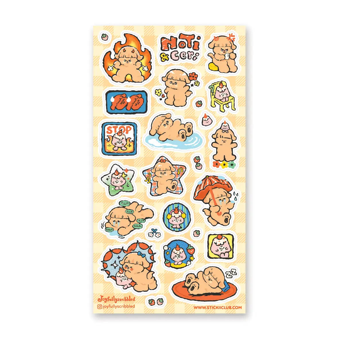 Stickii Noti & Ceri Sticker Sheet B618