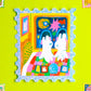 Odd Rabbits Love Across the Universe Glitter Vinyl Sticker
