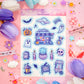 Unicorn Eclipse Spirit Town Sticker Sheet H9