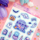 Unicorn Eclipse Spirit Town Sticker Sheet H9