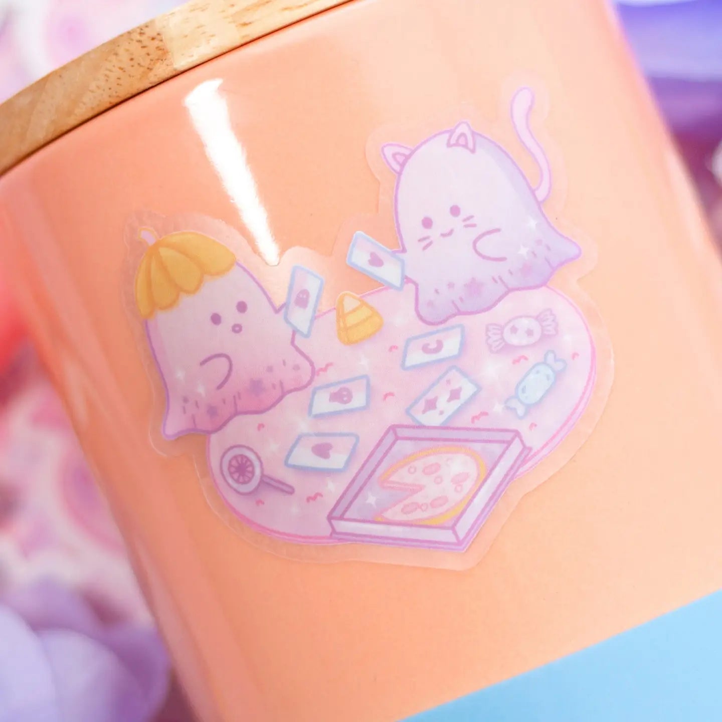 Unicorn Eclipse Ghost Game Night Clear Sticker H28