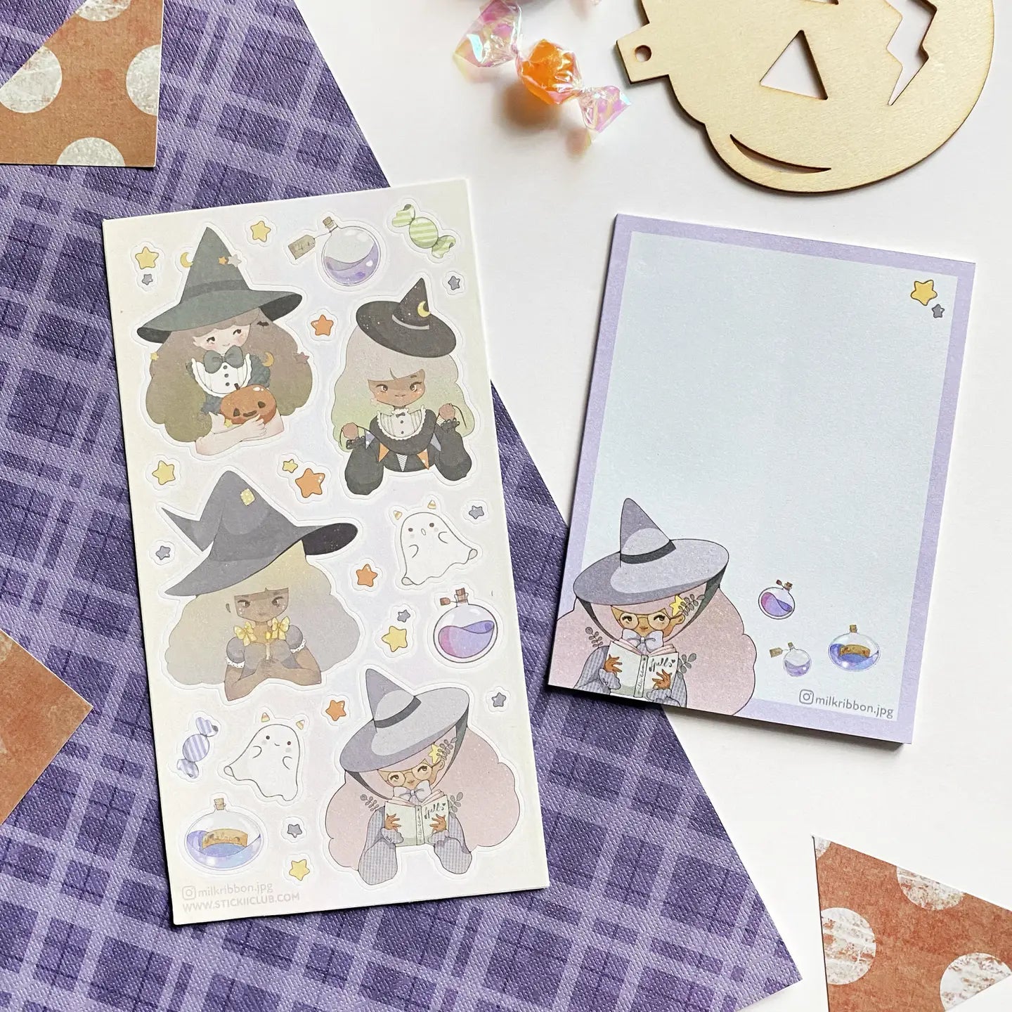 Stickii Sweet Witches Sticker Sheet H3