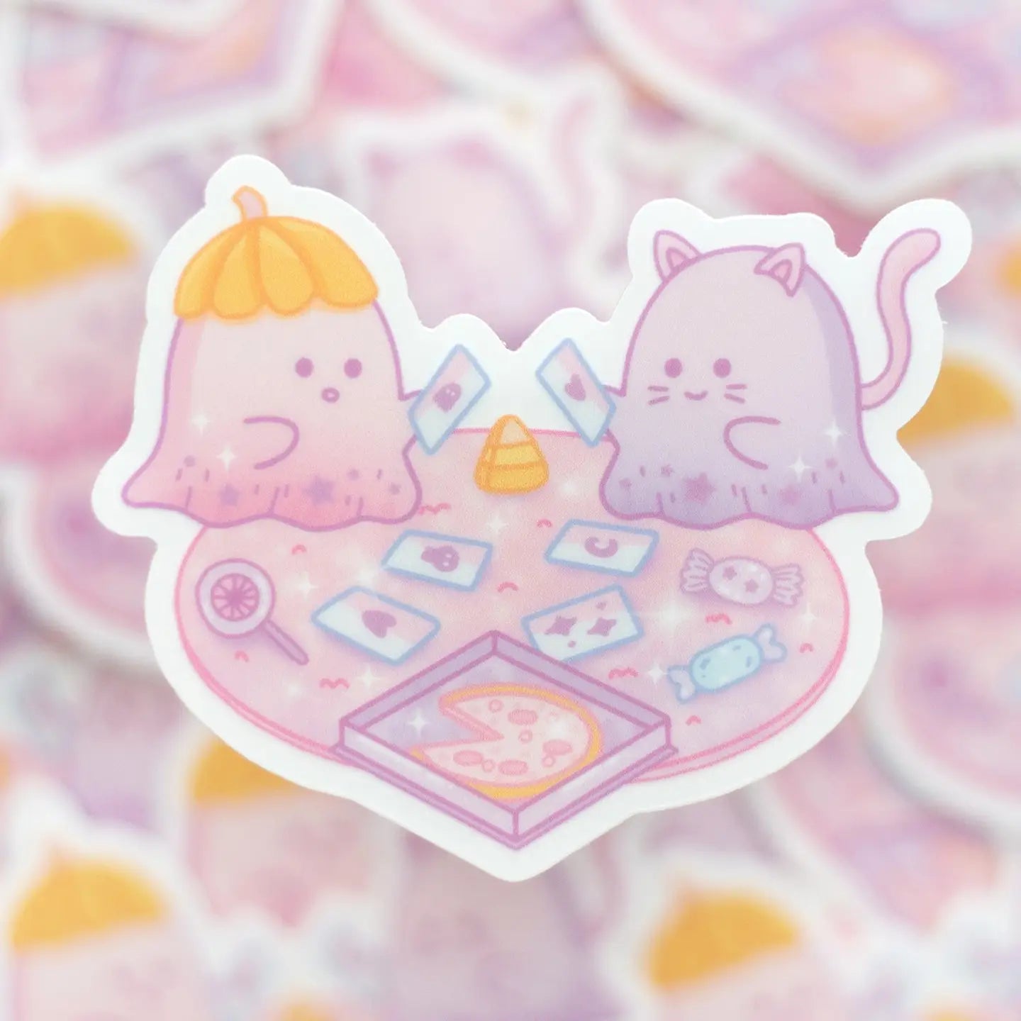 Unicorn Eclipse Ghost Game Night Clear Sticker H28