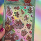 Monchhichi Bonbon Drop stickers mint