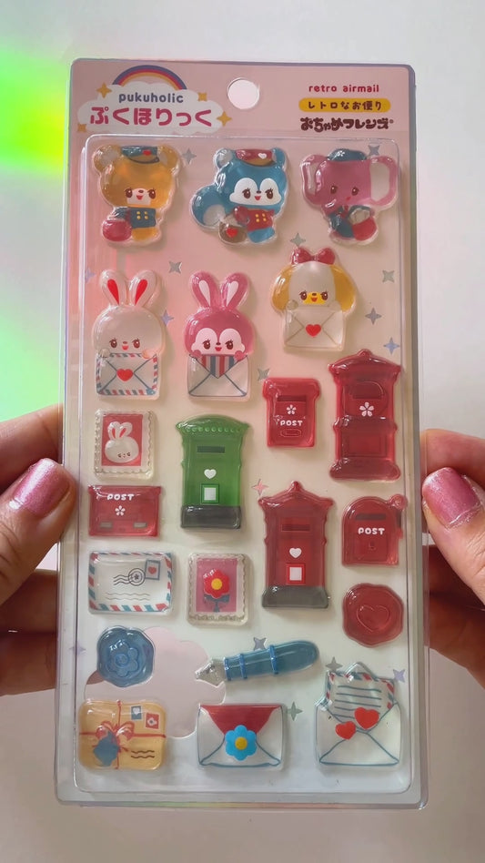 Rainbowholic x Ochame Friends 3D Sticker Air Mail