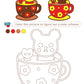 Naoshi Sunae (sand art) kit Bear Coffee B564