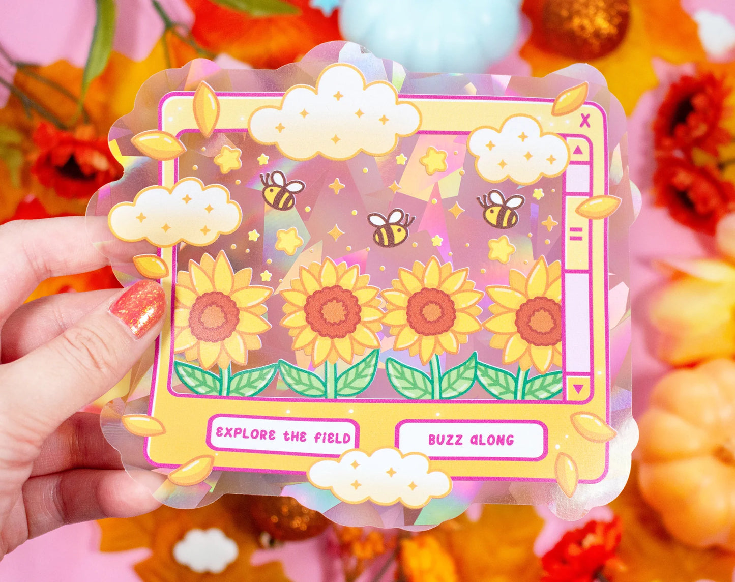 Unicorn Eclipse Sunflower Dreams Suncatcher