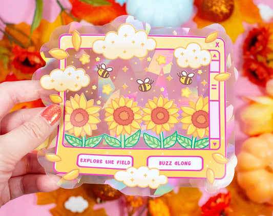 Unicorn Eclipse Sunflower Dreams Suncatcher