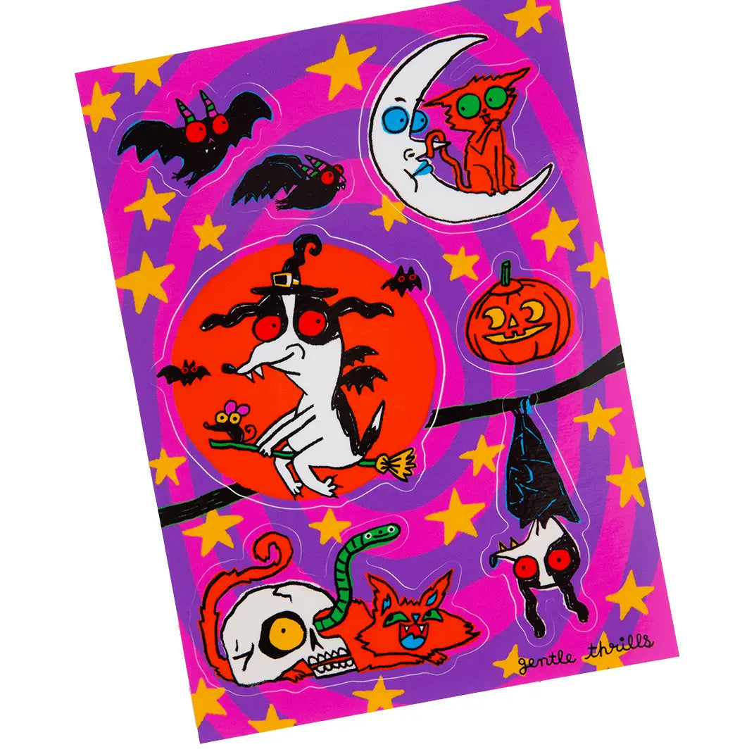 Gentle Thrills Halloweenie Sticker Sheet H21