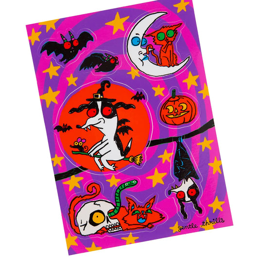 Gentle Thrills Halloweenie Sticker Sheet H21