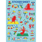 Naoshi Fish Yoga Sticker sheet B842