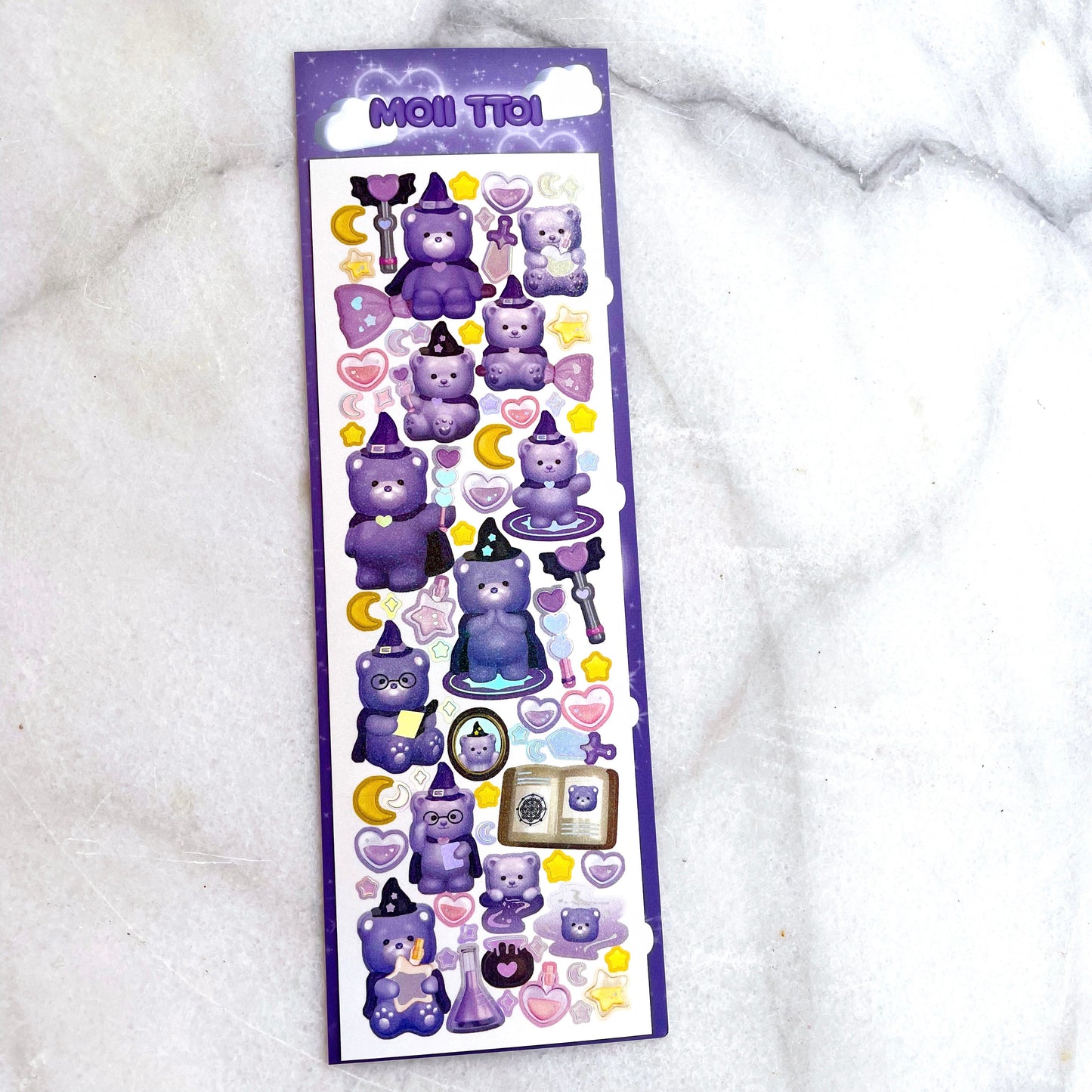 MOII TTOI Sparkle wizard bears stickers H5