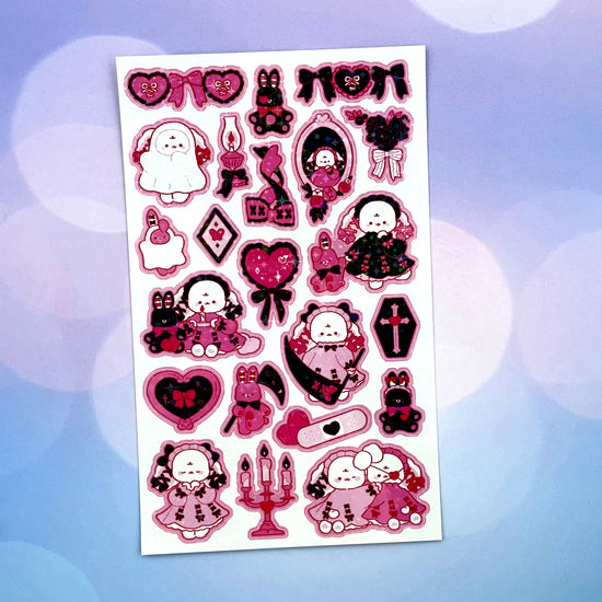 Pompomroom Gothic Lolita Sparkle sticker B534