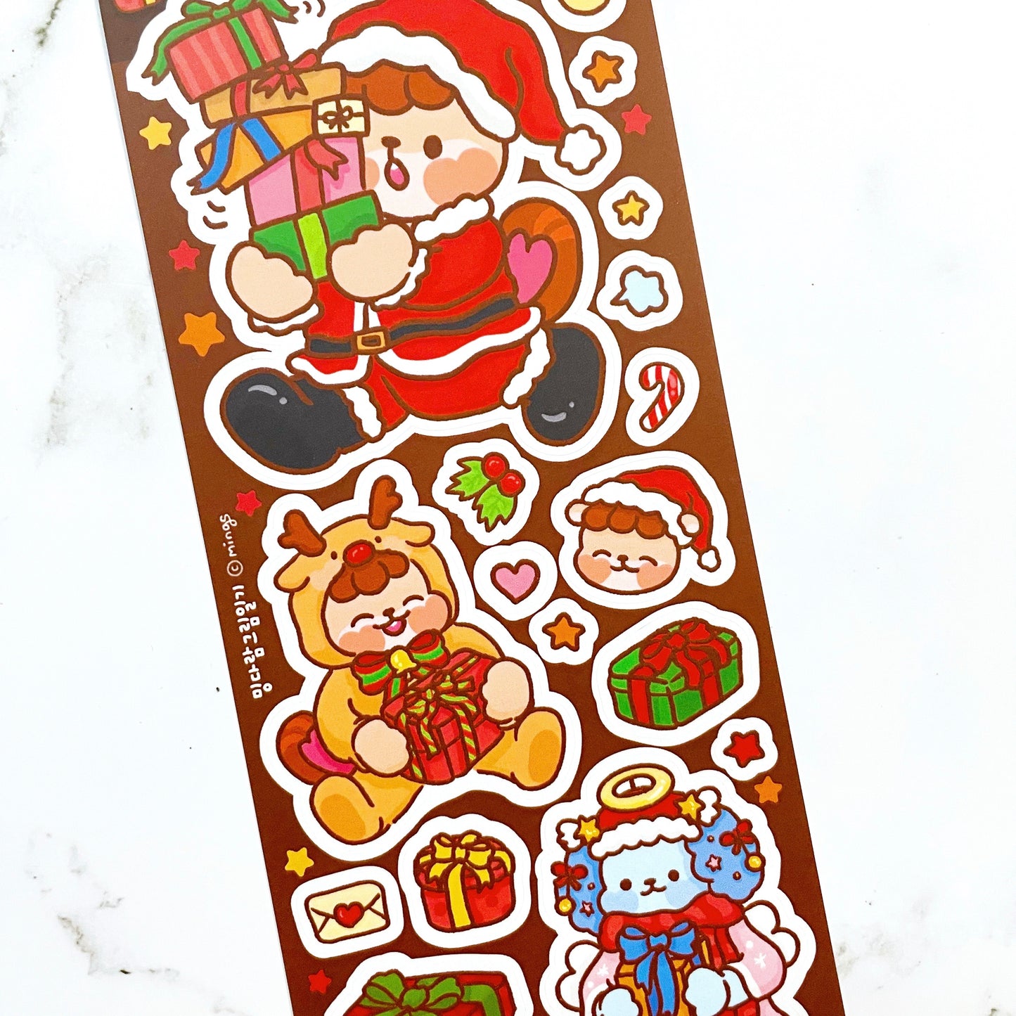 Mingdaram Cute Christmas Friends sticker C24