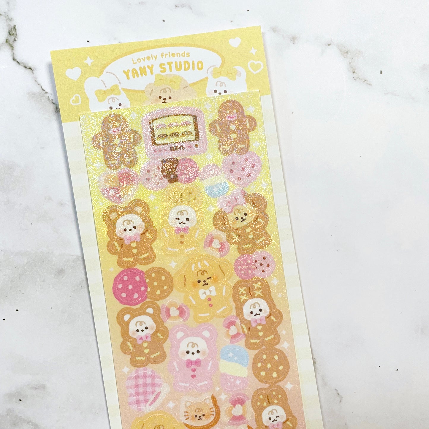 Yany Studio Cookie Time sparkle sticker C45