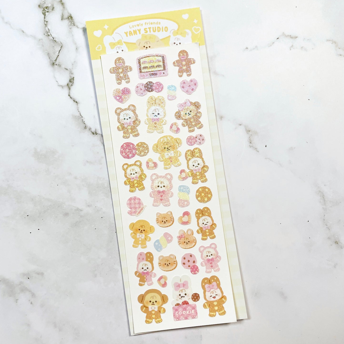 Yany Studio Cookie Time sparkle sticker C45