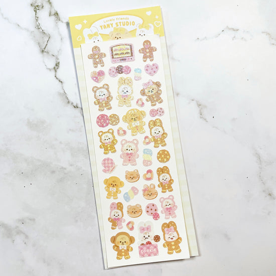 Yany Studio Cookie Time sparkle sticker C45