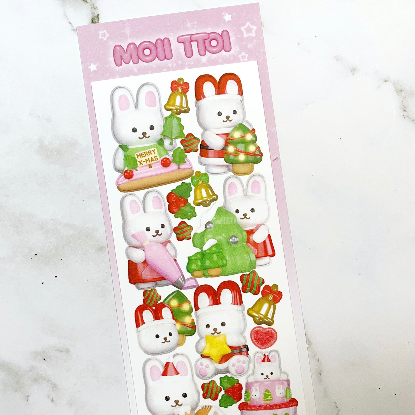 MOII TTOI Sweet Christmas Bunnies sticker C37