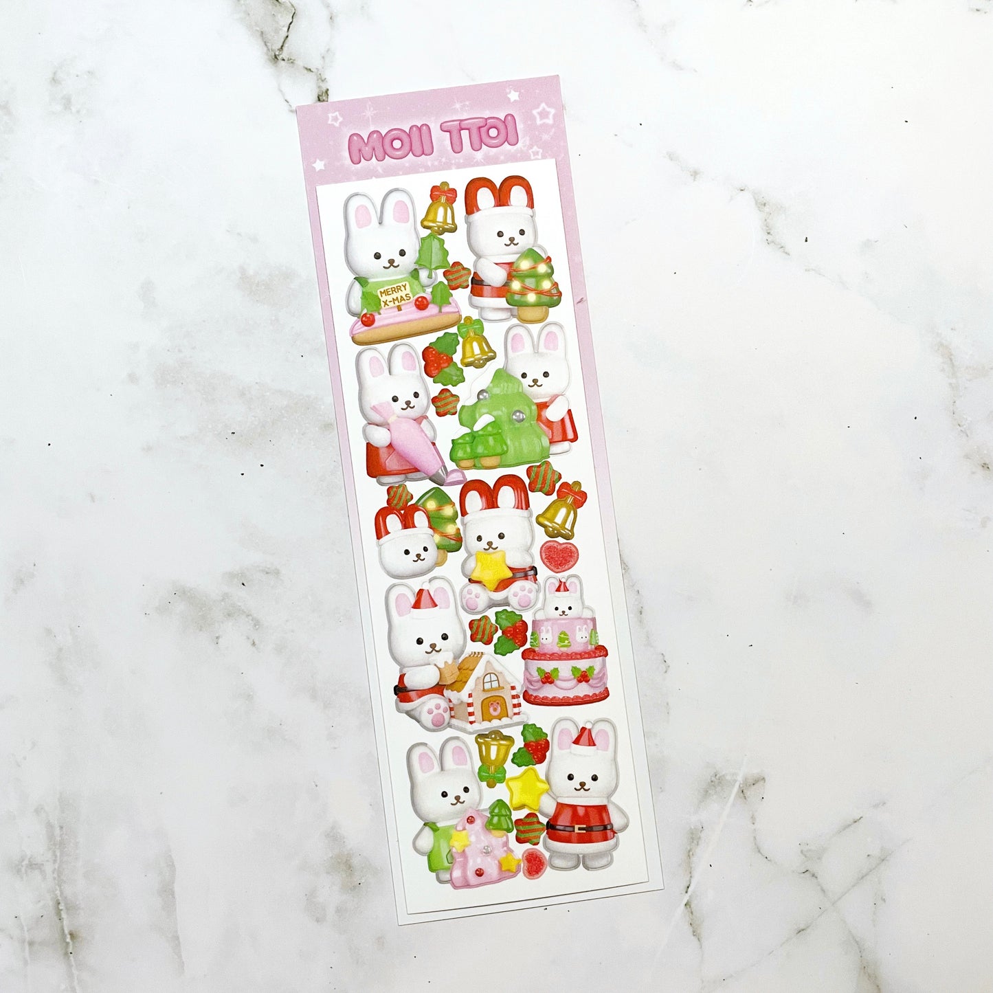 MOII TTOI Sweet Christmas Bunnies sticker C37