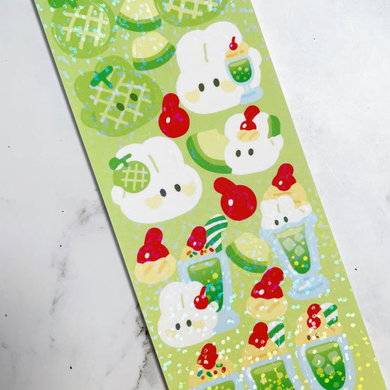Topping Goods Bunny Sparkle Melon Soda sticker A65