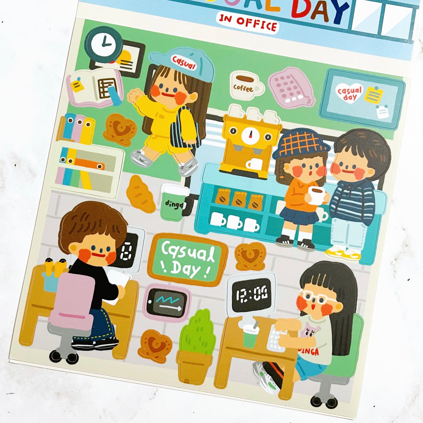 Dingamart Casual Day sticker A154
