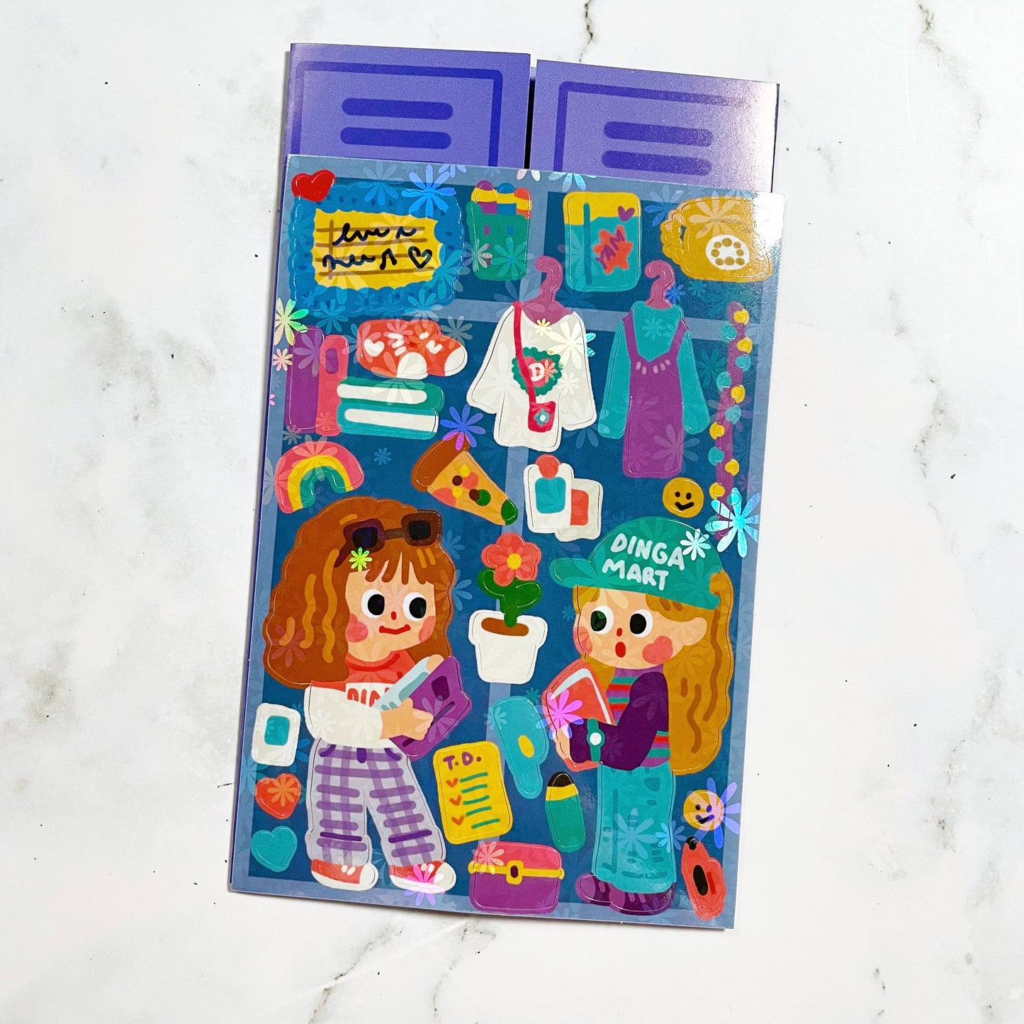 Dingamart Cabinet sparkle sticker b657